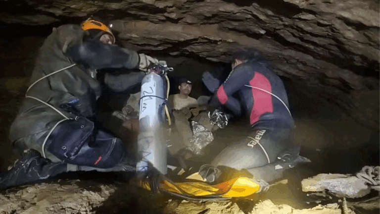 Rescuers pull four from flooded cave in Laos, two still missing – FBC News