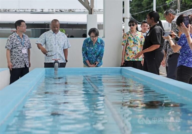 VP inspects Taiwan-aided fisheries, tourism projects in Palau