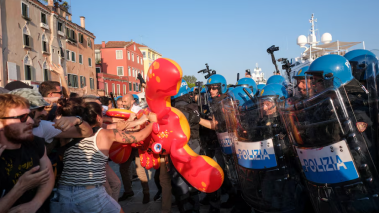 Venice residents protest US envoy’s arrival for city festival – FBC News