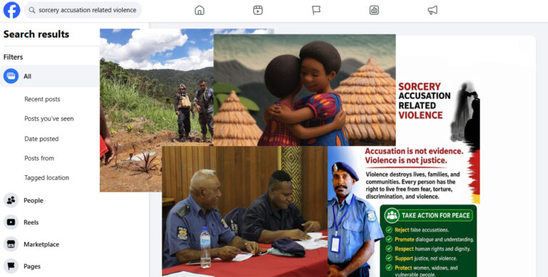 Facebook and sorcery accusation-related violence in PNG