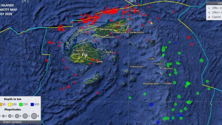 Fiji records 264 earthquakes last month – FBC News