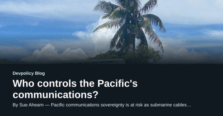 Who controls the Pacific’s communications?