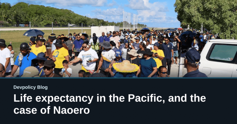 Life expectancy in the Pacific, and the case of Naoero